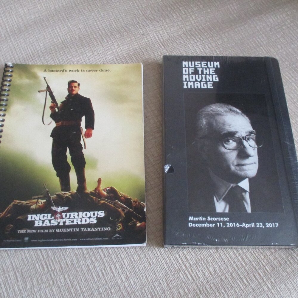 Set of 2 Movie-Themed Journals Inglorious Basterds & Martin Scorsese NEW